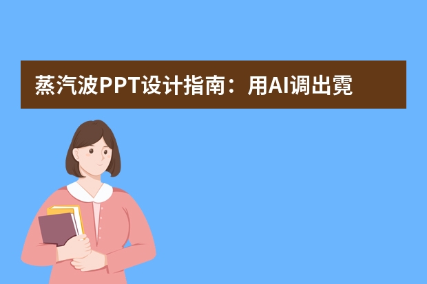 蒸汽波PPT設(shè)計指南：用AI調(diào)出霓虹紫粉，復(fù)刻復(fù)古電子美學(xué)
