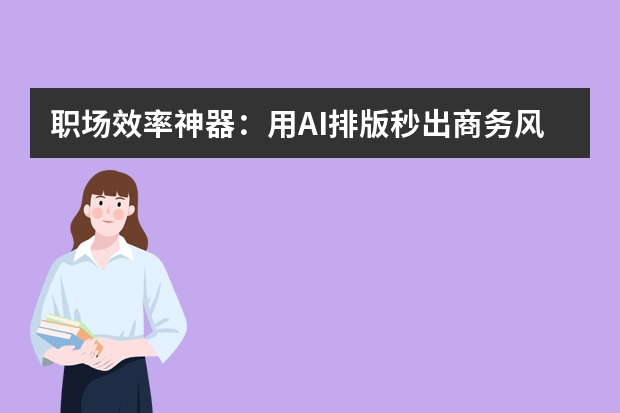 職場效率神器：用AI排版秒出商務(wù)風(fēng)PPT！