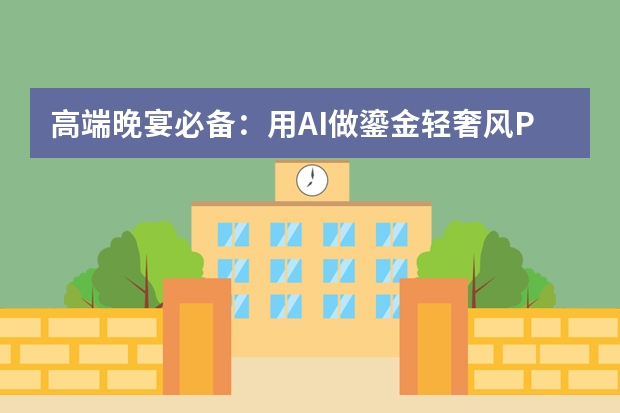 高端晚宴必備：用AI做鎏金輕奢風PPT，晚宴流程盡顯檔次
