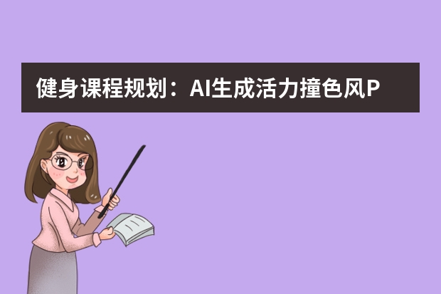 健身課程規(guī)劃：AI生成活力撞色風(fēng)PPT，運(yùn)動方案展示更吸睛