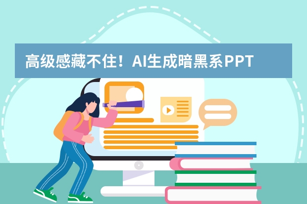 高級感藏不?。I生成暗黑系PPT，高端品牌演示超有范兒