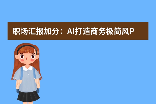 職場匯報加分：AI打造商務(wù)極簡風(fēng)PPT，留白高級還不費(fèi)腦！